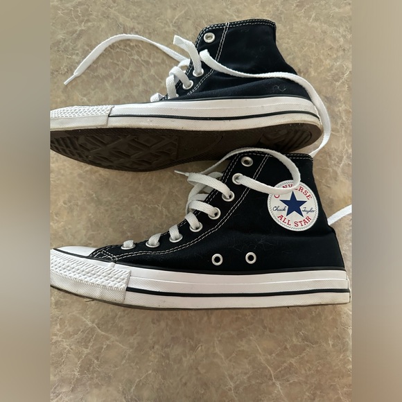 Converse All Star Black High Top Women’s 8.5/Men’s 6.5 M9160 - Picture 3 of 6